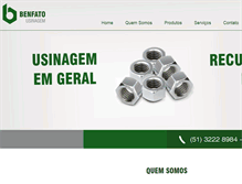 Tablet Screenshot of benfatousinagem.com.br